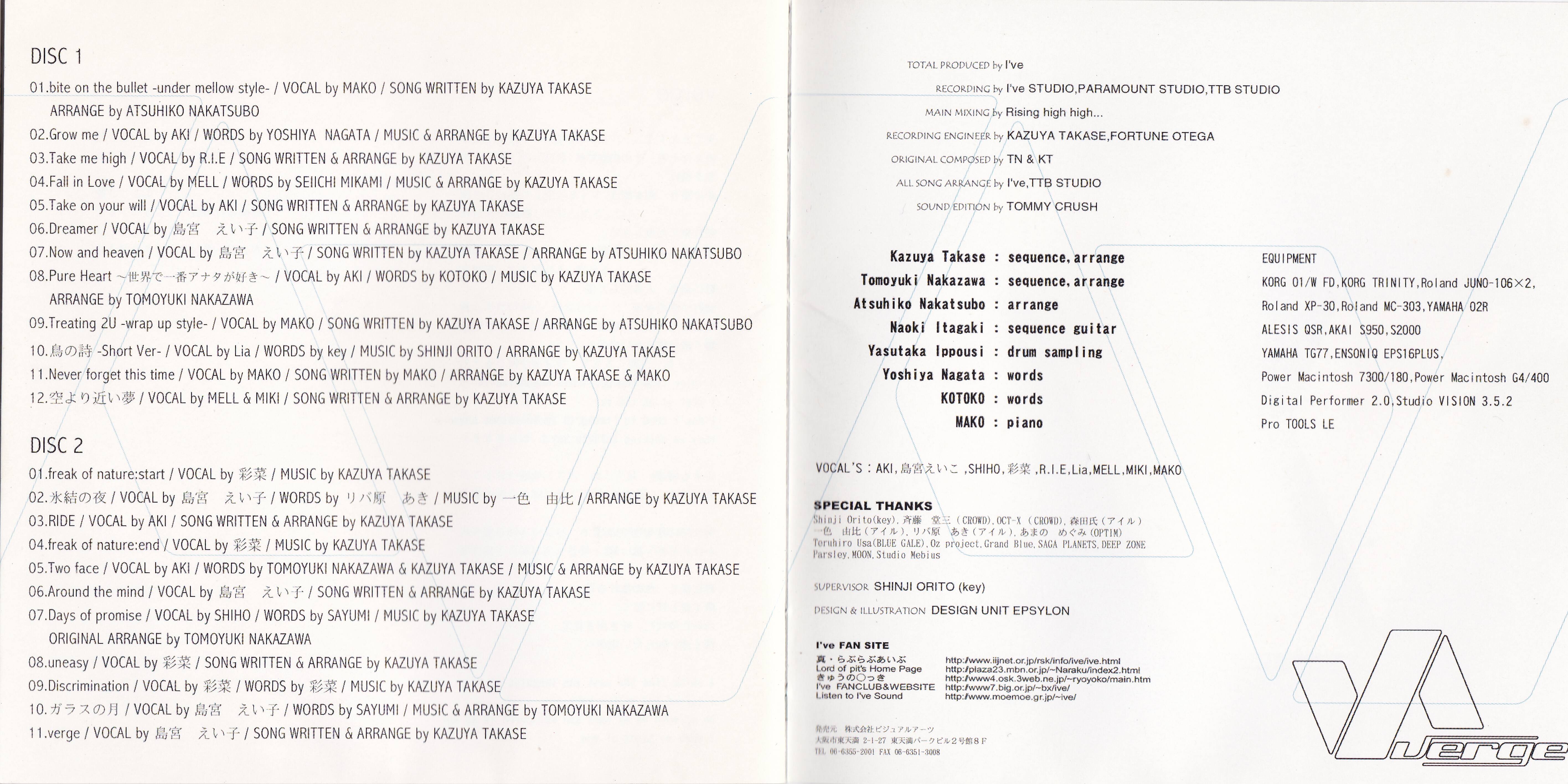 I'VE GIRLS COMPILATION. 2: Verge (2000) MP3 - Download I'VE
